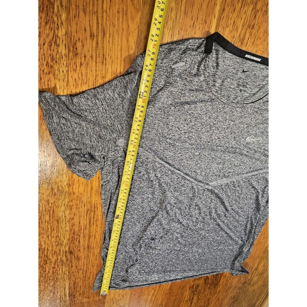 Nike Shirt DRI-FIT Rise 365 Short-Sleeve Running Mens Sz 2XL Gray Athleisure EUC - Picture 9 of 12